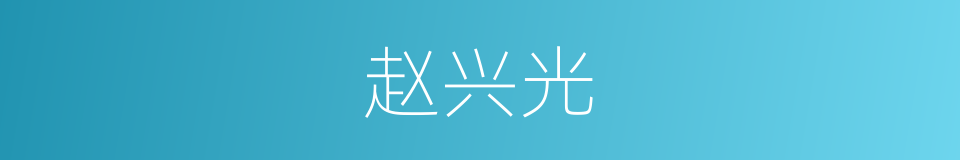 赵兴光的同义词