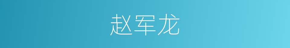 赵军龙的同义词