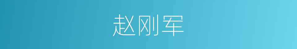 赵刚军的同义词