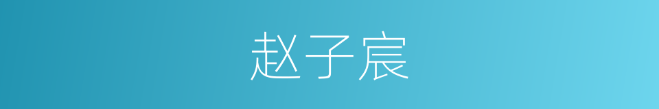 赵子宸的同义词