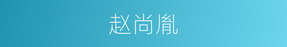 赵尚胤的同义词