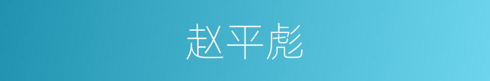 赵平彪的同义词