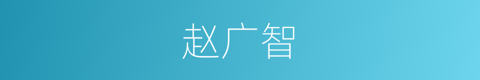 赵广智的同义词