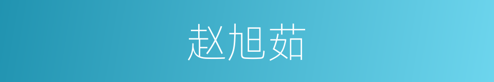 赵旭茹的同义词