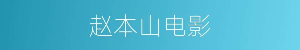 赵本山电影的同义词