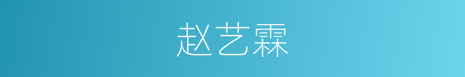 赵艺霖的同义词