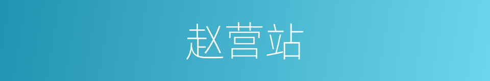 赵营站的同义词