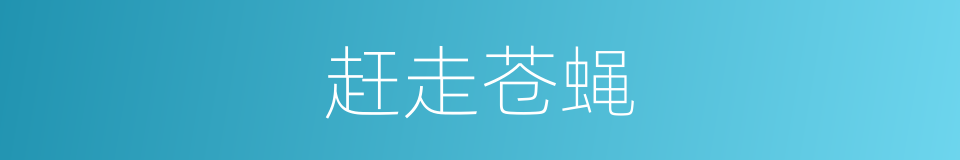 赶走苍蝇的同义词