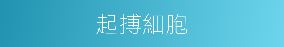 起搏細胞的同義詞
