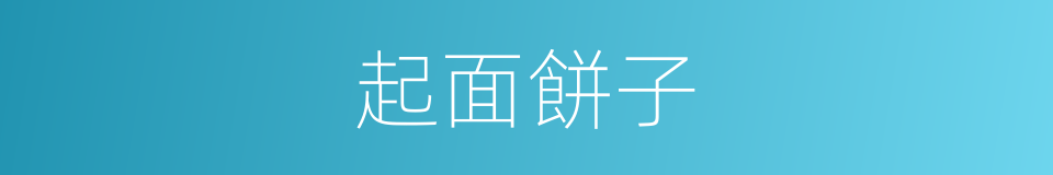 起面餅子的同義詞