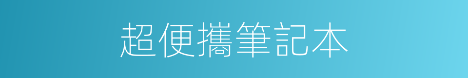 超便攜筆記本的同義詞