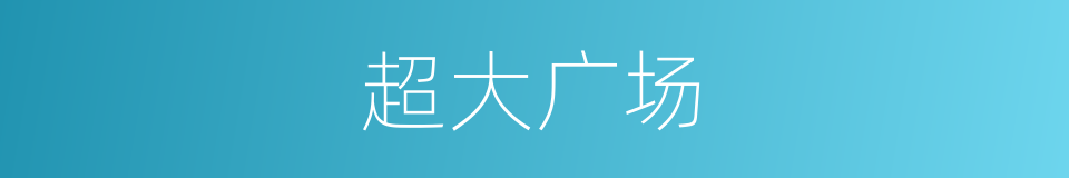 超大广场的同义词