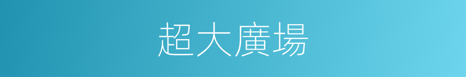 超大廣場的同義詞