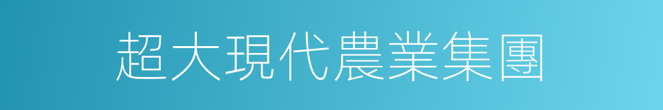 超大現代農業集團的同義詞