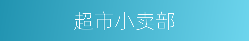 超市小卖部的同义词