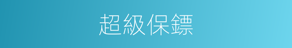 超級保鏢的同義詞