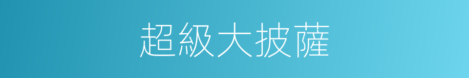 超級大披薩的同義詞