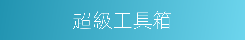 超級工具箱的同義詞