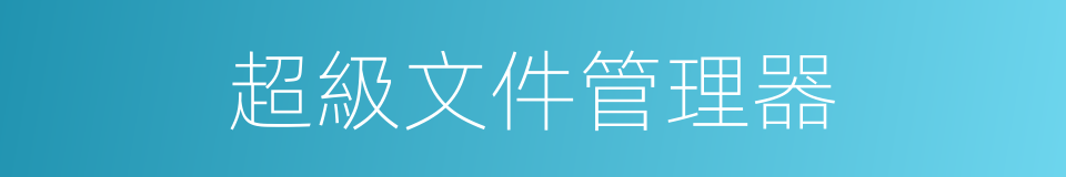 超級文件管理器的同義詞