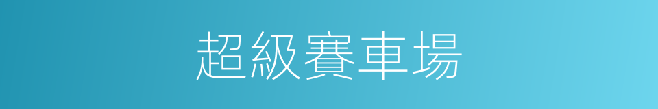 超級賽車場的同義詞