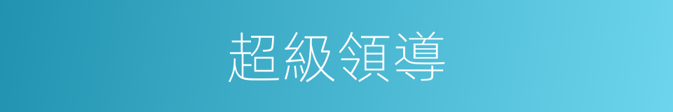 超級領導的同義詞