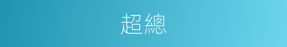 超總的同義詞