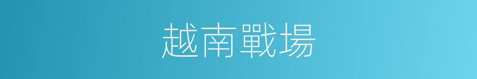 越南戰場的同義詞