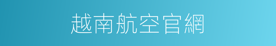 越南航空官網的同義詞