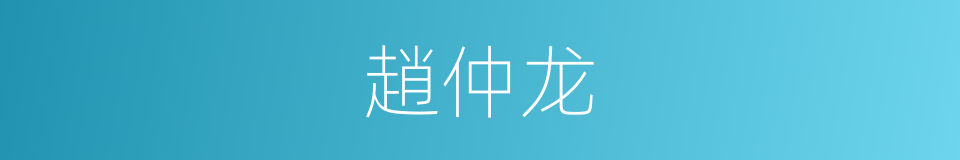 趙仲龙的同義詞