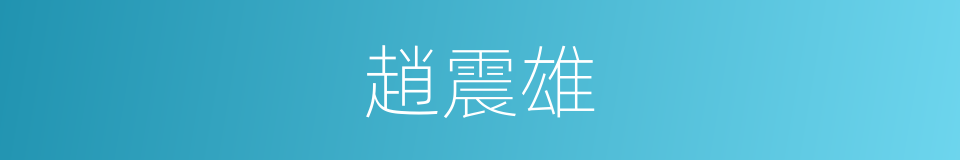 趙震雄的同義詞