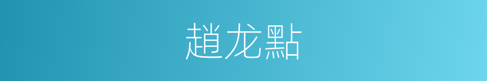 趙龙點的同義詞