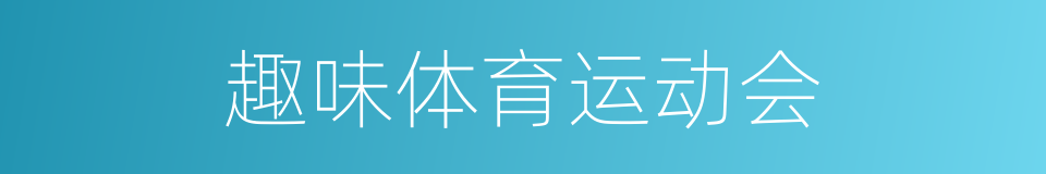 趣味体育运动会的同义词