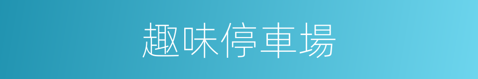 趣味停車場的同義詞