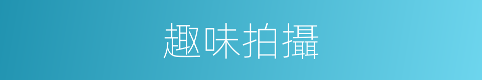 趣味拍攝的同義詞