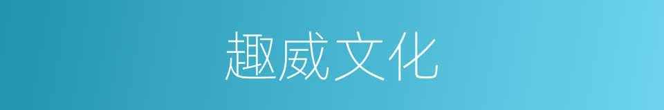 趣威文化的同义词