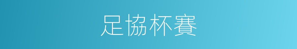 足協杯賽的同義詞