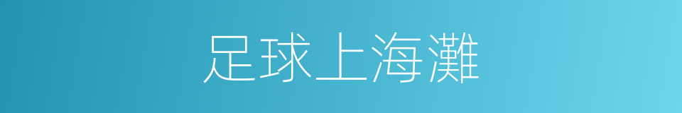 足球上海灘的同義詞