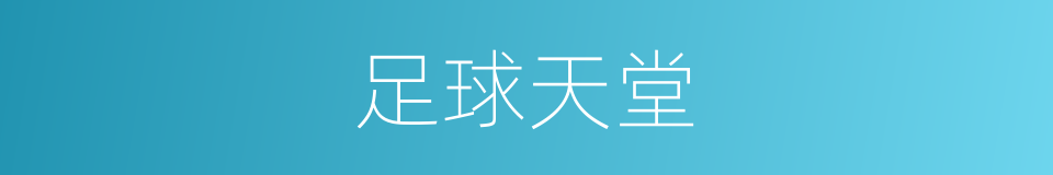 足球天堂的同义词