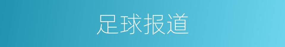 足球报道的同义词