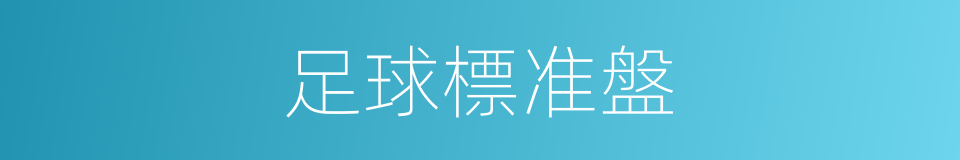 足球標准盤的同義詞
