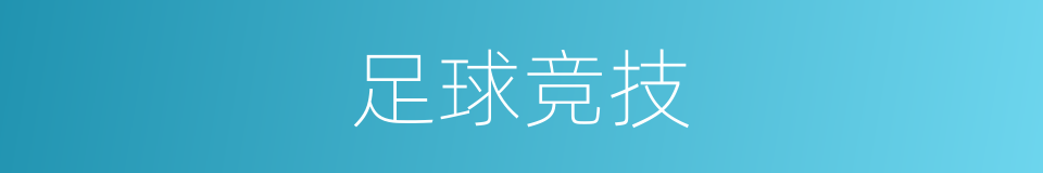 足球竞技的同义词