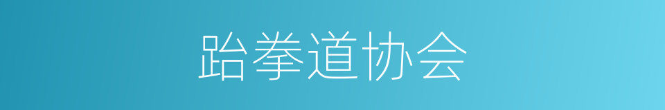 跆拳道协会的同义词
