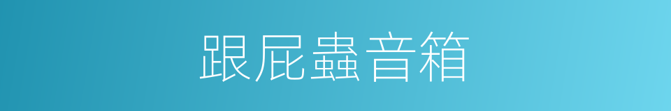 跟屁蟲音箱的同義詞