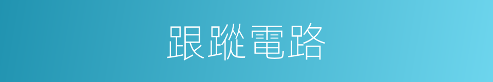 跟蹤電路的同義詞