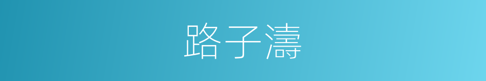 路子濤的同義詞