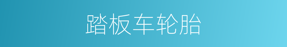 踏板车轮胎的同义词