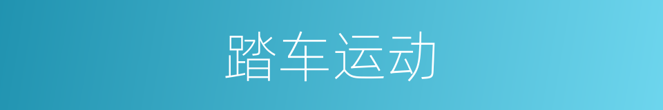 踏车运动的同义词
