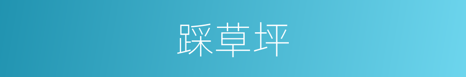 踩草坪的同义词