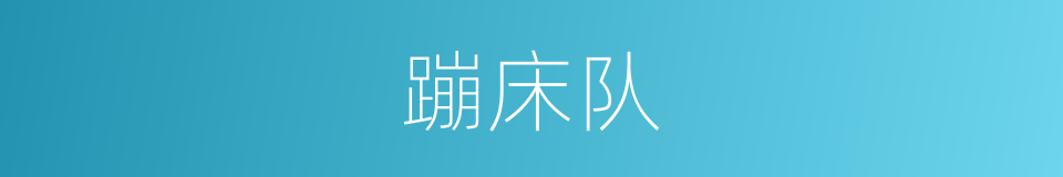 蹦床队的同义词