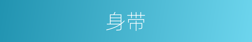 身带的同义词